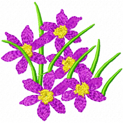 Flowers Embroidery Design 12